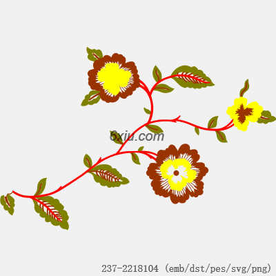 svg矢量绣花图下载