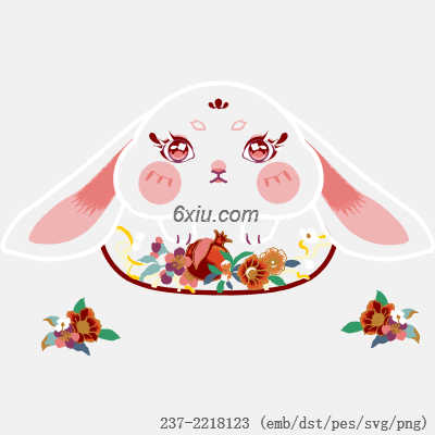 svg矢量绣花图下载