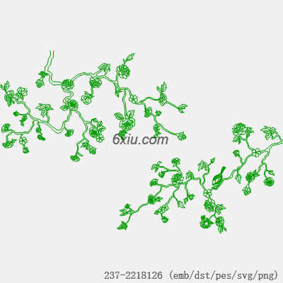 svg矢量绣花图下载