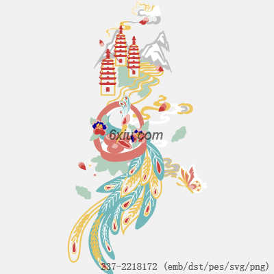 svg矢量绣花图下载