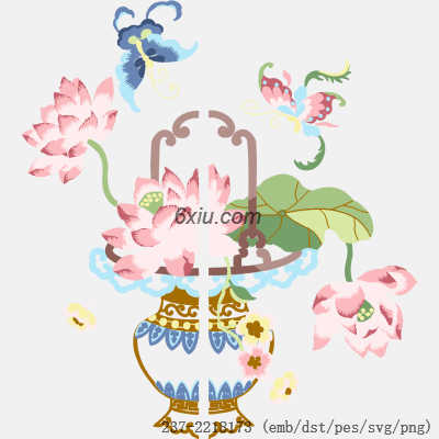 svg矢量绣花图下载