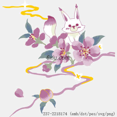 svg矢量绣花图下载