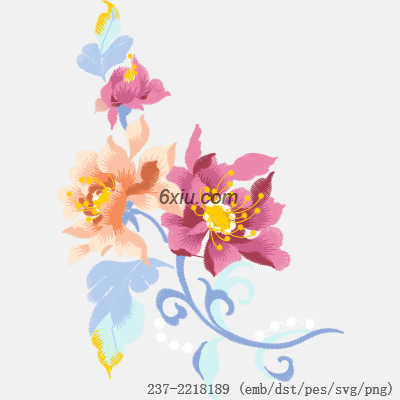 svg矢量绣花图下载