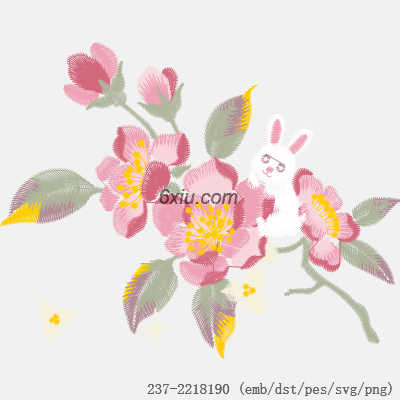 svg矢量绣花图下载