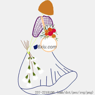 svg矢量绣花图下载