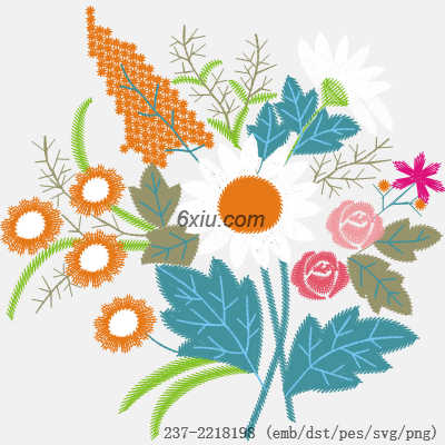 svg矢量绣花图下载
