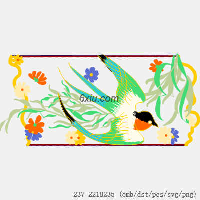 svg矢量绣花图下载