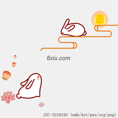 svg矢量绣花图下载