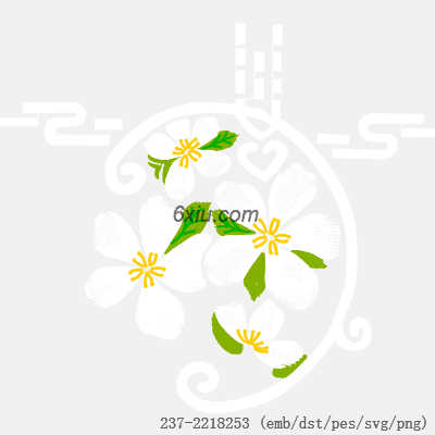 svg矢量绣花图下载