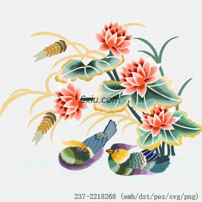 svg矢量绣花图下载