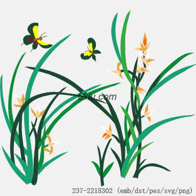 svg矢量绣花图下载
