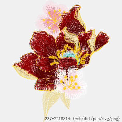 svg矢量绣花图下载