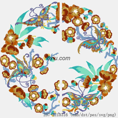 svg矢量绣花图下载