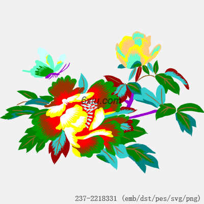 svg矢量绣花图下载