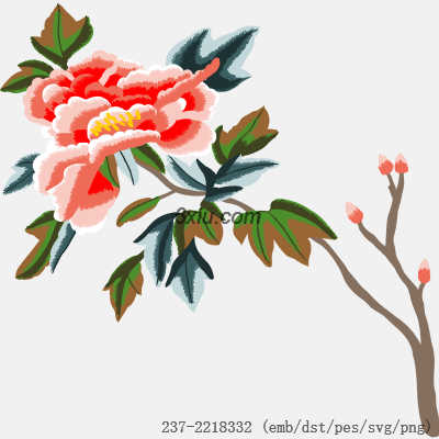 svg矢量绣花图下载