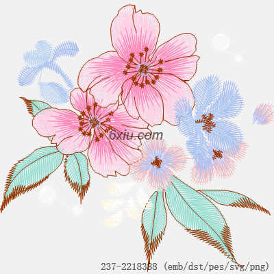 svg矢量绣花图下载