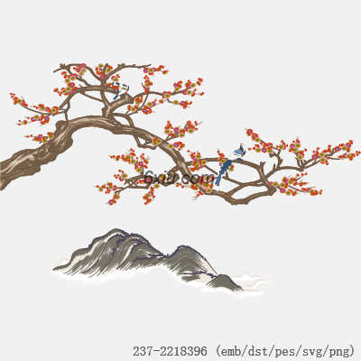 svg矢量绣花图下载