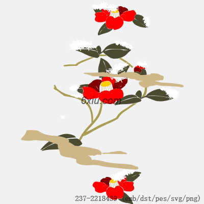 svg矢量绣花图下载