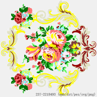 svg矢量绣花图下载