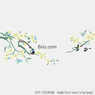 svg矢量绣花图下载