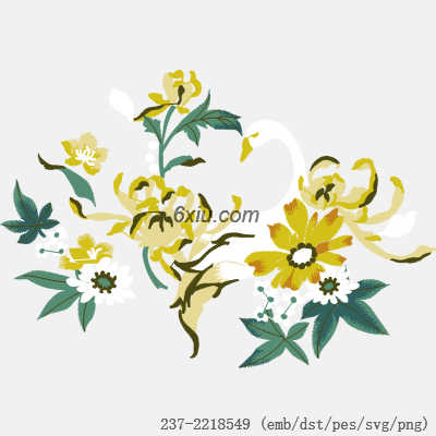 svg矢量绣花图下载