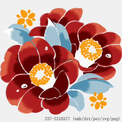 svg矢量绣花图下载