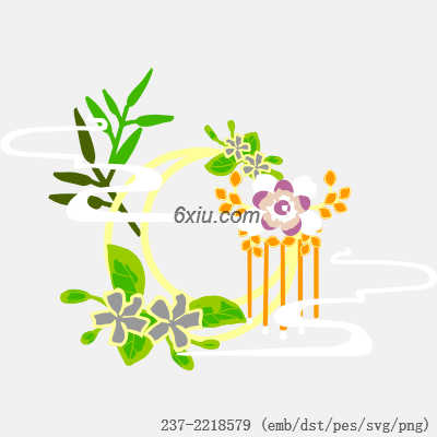 svg矢量绣花图下载