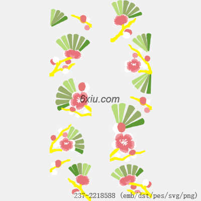 svg矢量绣花图下载