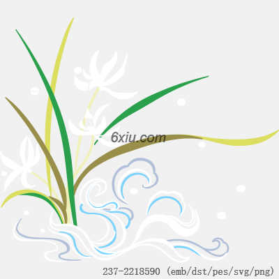 svg矢量绣花图下载