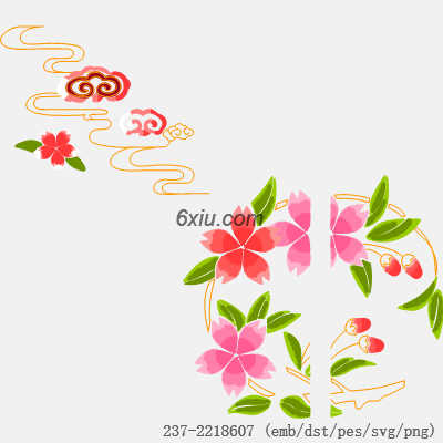 svg矢量绣花图下载