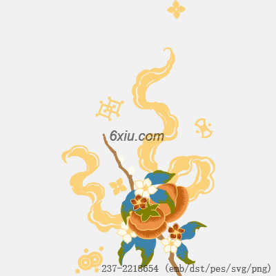 svg矢量绣花图下载