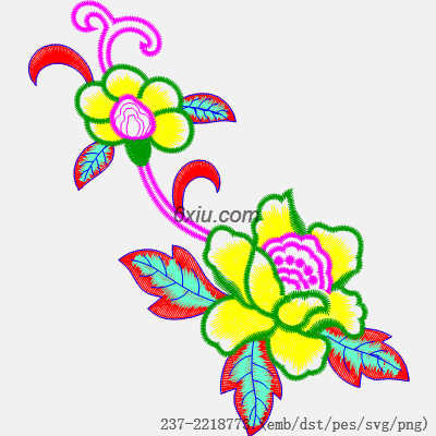 svg矢量绣花图下载