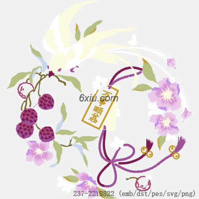 svg矢量绣花图下载