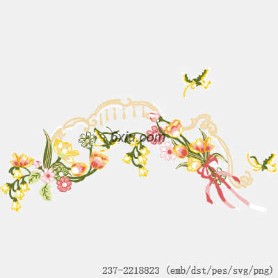 svg矢量绣花图下载