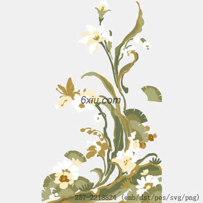 svg矢量绣花图下载