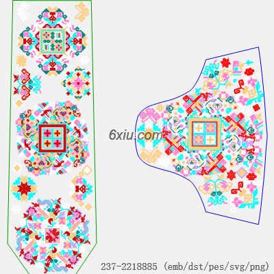 svg矢量绣花图下载