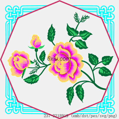 svg矢量绣花图下载