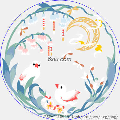 svg矢量绣花图下载