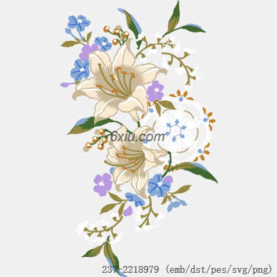 svg矢量绣花图下载