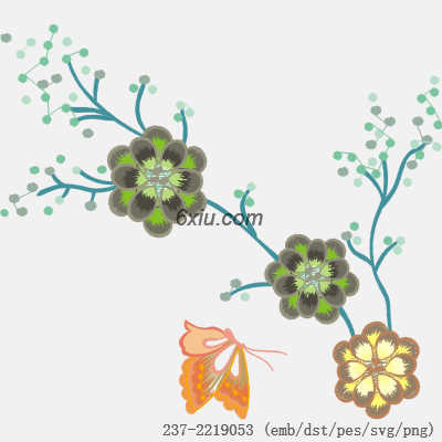 svg矢量绣花图下载