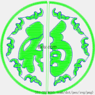 svg矢量绣花图下载