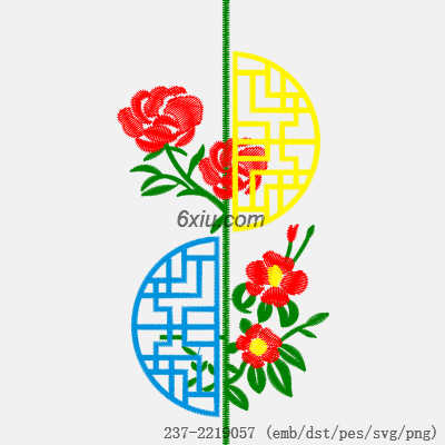 svg矢量绣花图下载