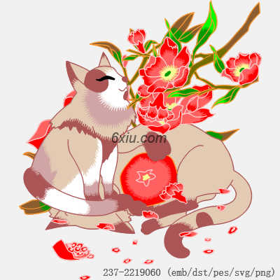 svg矢量绣花图下载