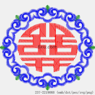 svg矢量绣花图下载