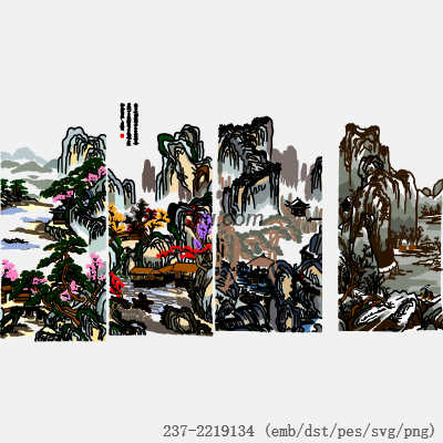 svg矢量绣花图下载