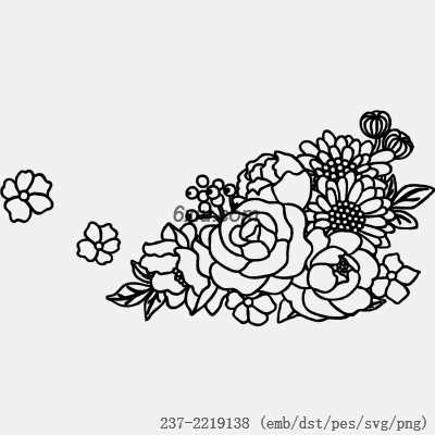 svg矢量绣花图下载
