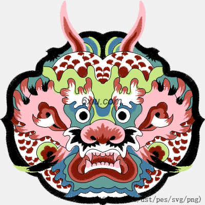 svg矢量绣花图下载