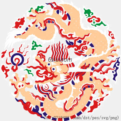 svg矢量绣花图下载