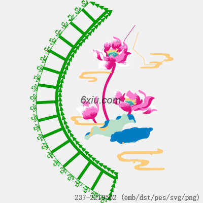 svg矢量绣花图下载