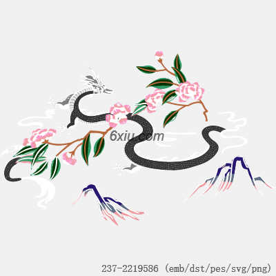 svg矢量绣花图下载